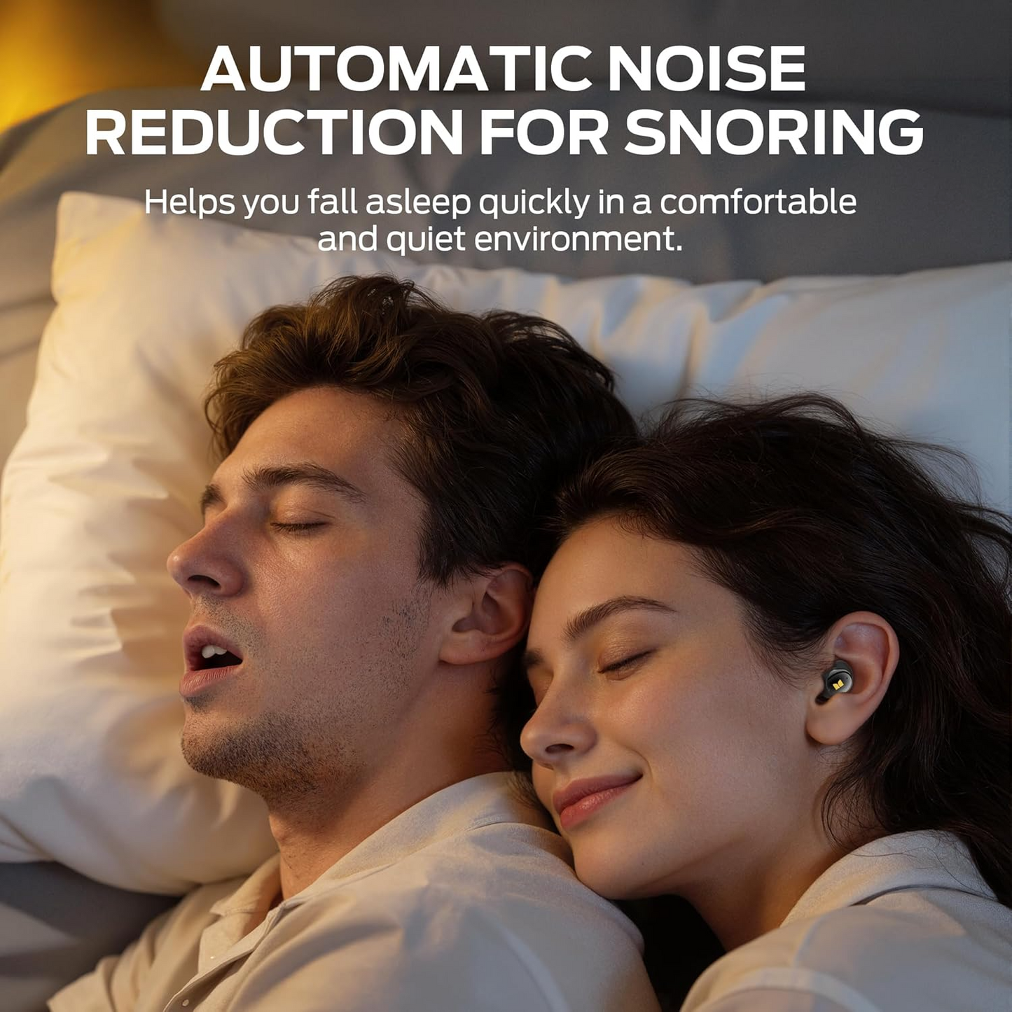 Bluetooth kihangosító Monster Sleep Ear200, TWS, ANC, Fekete
