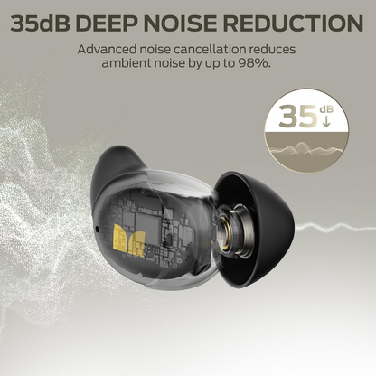 Bluetooth kihangosító Monster Sleep Ear200, TWS, ANC, Fekete