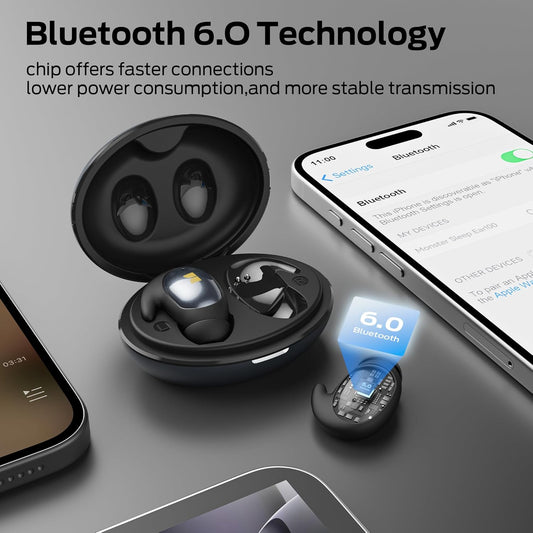 Bluetooth kihangosító Monster Sleep Ear100, TWS, fekete