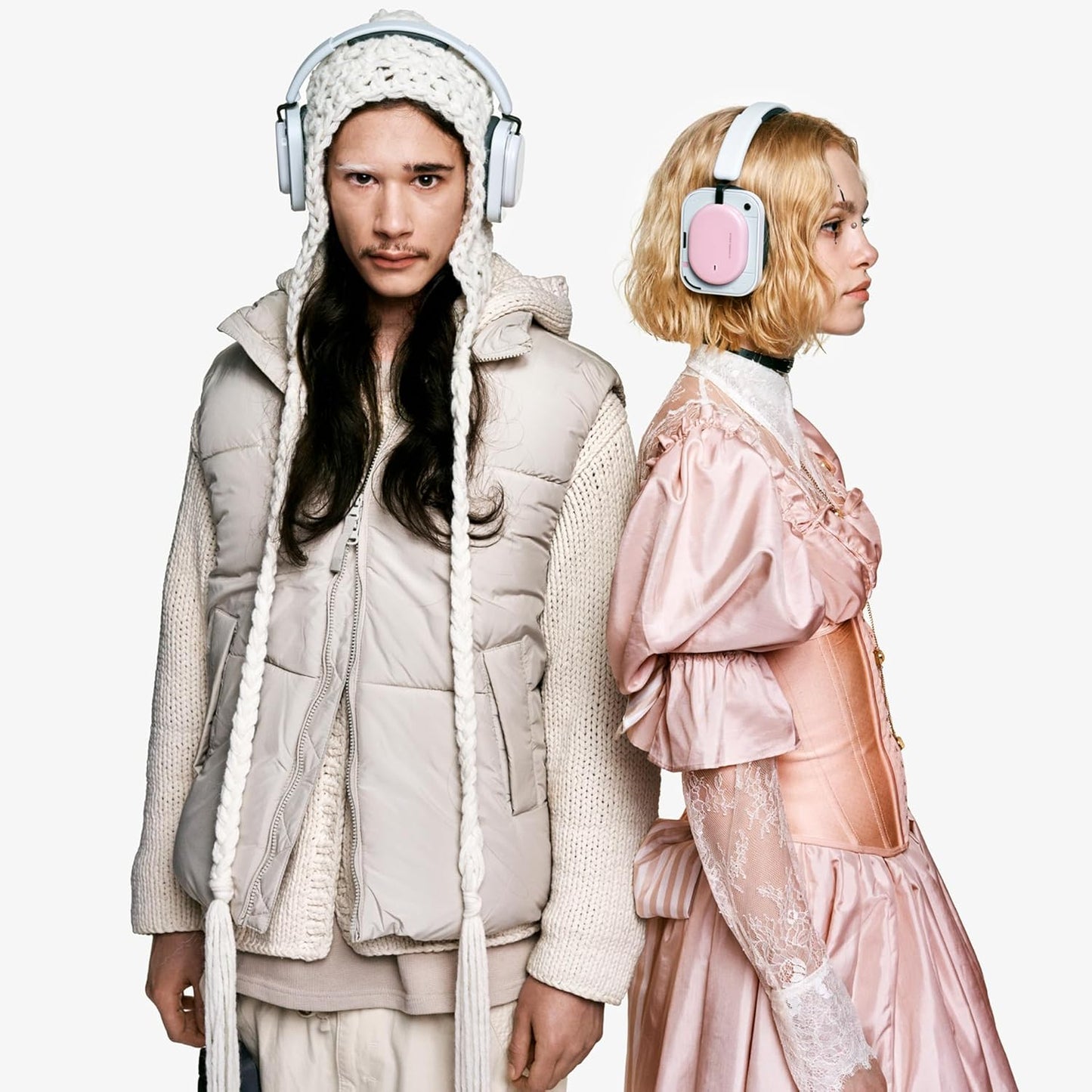 Handsfree Bluetooth Nothing Headphone (a), MultiPoint, A2DP, ANC, Rózsaszín