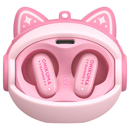 Onikuma TX603 Bluetooth kihangosító, TWS, rózsaszín