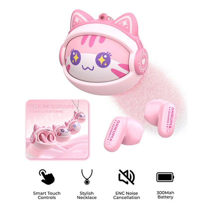 Onikuma TX603 Bluetooth kihangosító, TWS, rózsaszín