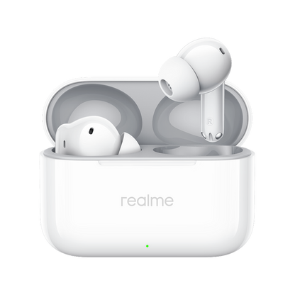 Handsfree Bluetooth Realme Buds T200, TWS, ANC, MultiPoint, Fehér