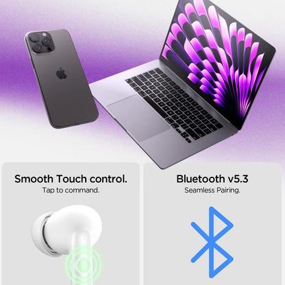Handsfree Bluetooth Spigen SA2400, TWS, ANC, Fehér