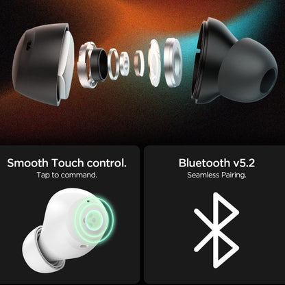 Handsfree Bluetooth Spigen SA2401, TWS, ANC, Fehér ASD07963