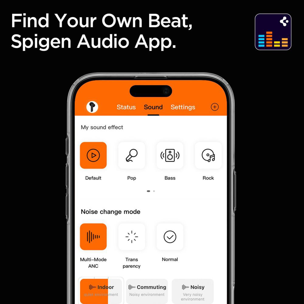 Handsfree Bluetooth Spigen SA2403, A2DP, ANC, Fekete ASD09691