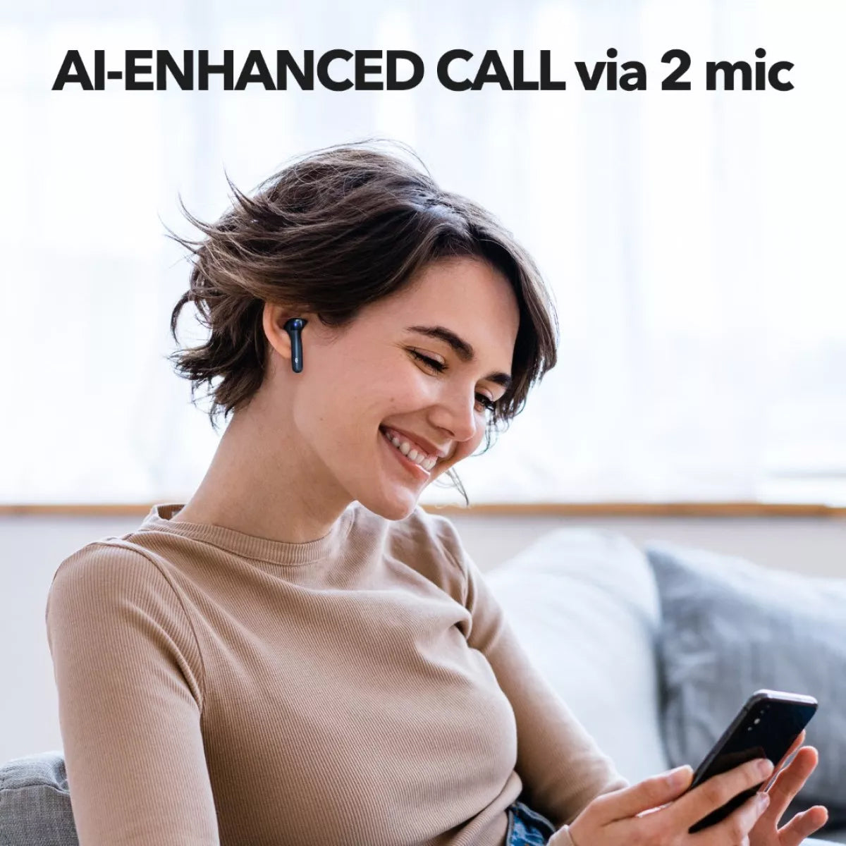 Bluetooth kihangosító TaoTronics TT-BH1120, TWS, Fekete