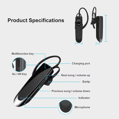 Handsfree Bluetooth Techsuit CB1 UrbanEar, A2DP, Fekete