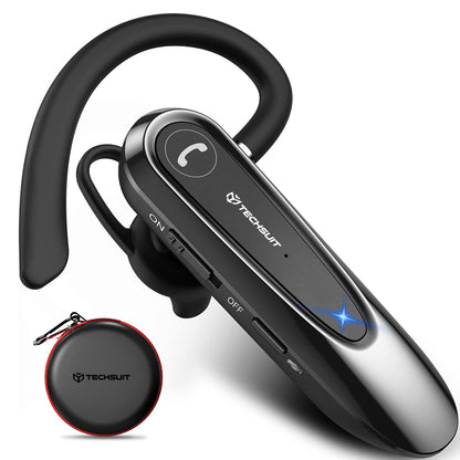 Handsfree Bluetooth Techsuit CB2 AirTalk, A2DP, Fekete