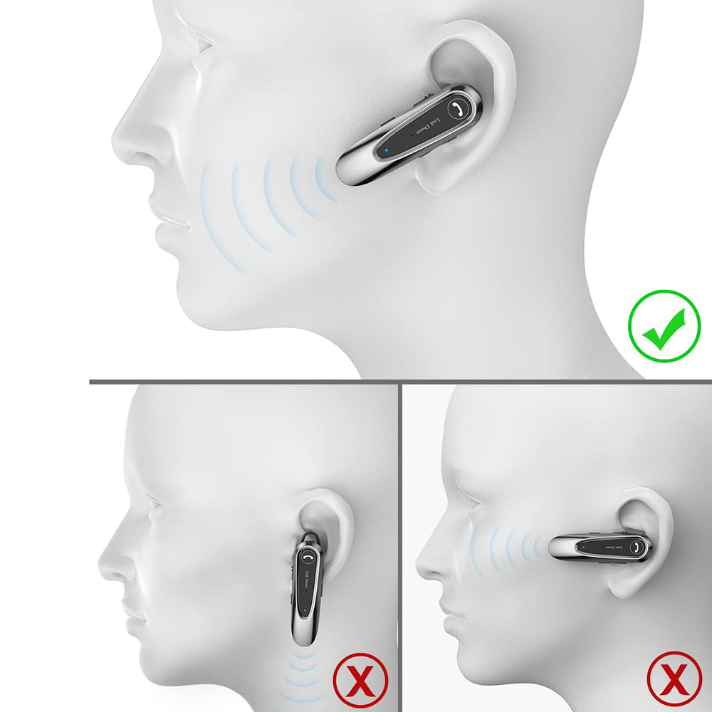 Handsfree Bluetooth Techsuit CB2 AirTalk, A2DP, Fekete