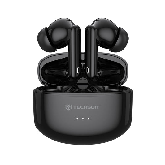Handsfree Bluetooth Techsuit CW1 Audira Pro, TWS, ANC, Black