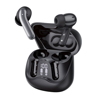 Handsfree Bluetooth Techsuit CW5 EchoFit Pro, TWS, ANC, MultiPoint, Fekete