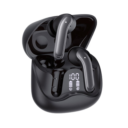 Handsfree Bluetooth Techsuit CW5 EchoFit Pro, TWS, ANC, MultiPoint, Fekete