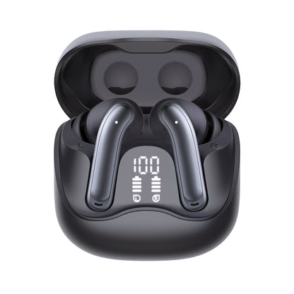 Handsfree Bluetooth Techsuit CW5 EchoFit Pro, TWS, ANC, MultiPoint, Fekete