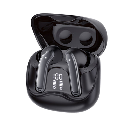 Handsfree Bluetooth Techsuit CW5 EchoFit Pro, TWS, ANC, MultiPoint, Fekete