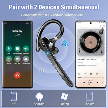 Handsfree Bluetooth Techsuit G9 TalkZen, A2DP, Fekete