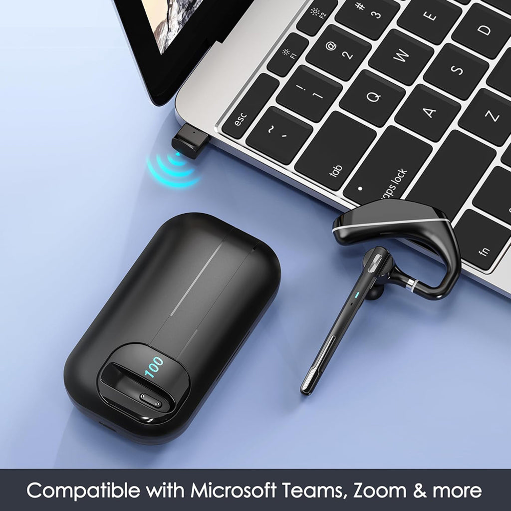 Techsuit Hearyo A6L Bluetooth Call Center fejhallgató, fekete