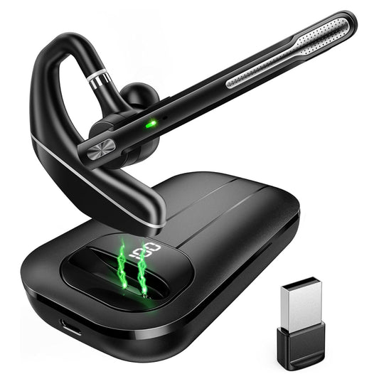 Techsuit Hearyo A6L Bluetooth Call Center fejhallgató, fekete