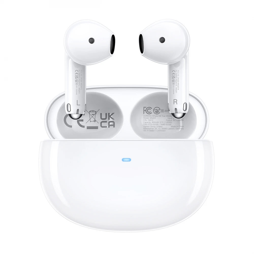 Handsfree Bluetooth UGREEN HiTune H5 WS201, TWS, Fehér