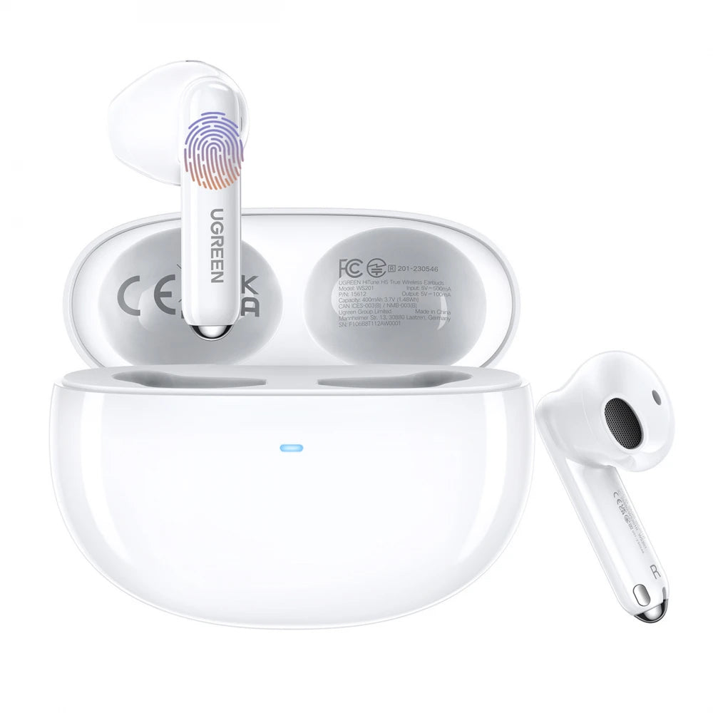 Handsfree Bluetooth UGREEN HiTune H5 WS201, TWS, Fehér