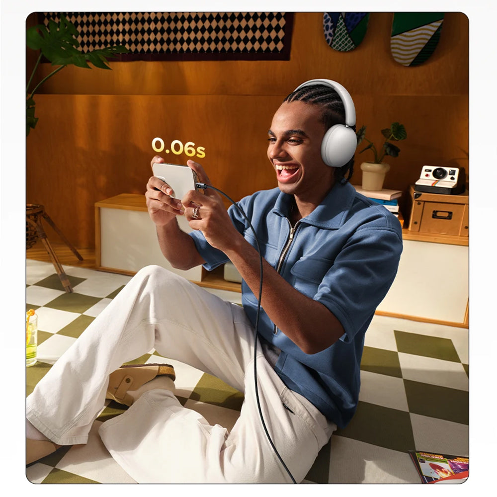 Handsfree Bluetooth UGREEN HiTune Max 2 HP205, MultiPoint, A2DP, ANC, Fekete