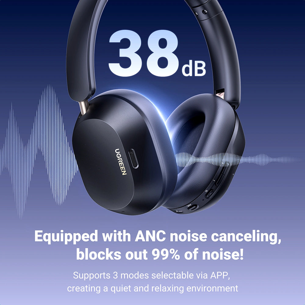 Handsfree Bluetooth UGREEN HiTune Max5C HP203, A2DP, ANC, Kék
