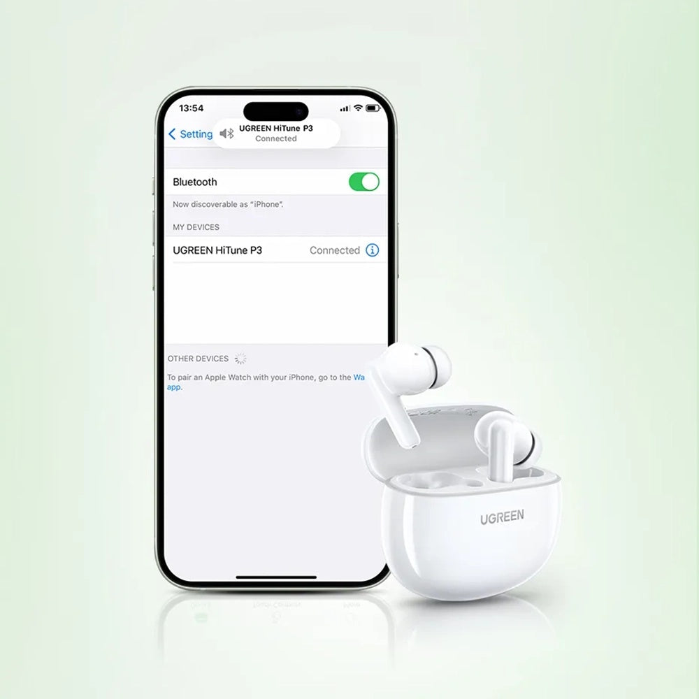 Handsfree Bluetooth UGREEN HiTune P3 WS207, TWS, MultiPoint, Fehér