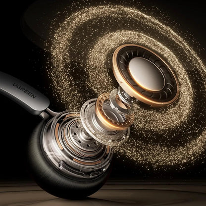 Handsfree Bluetooth UGREEN HiTune Studio Plus HP207, A2DP, ANC, Ezüst