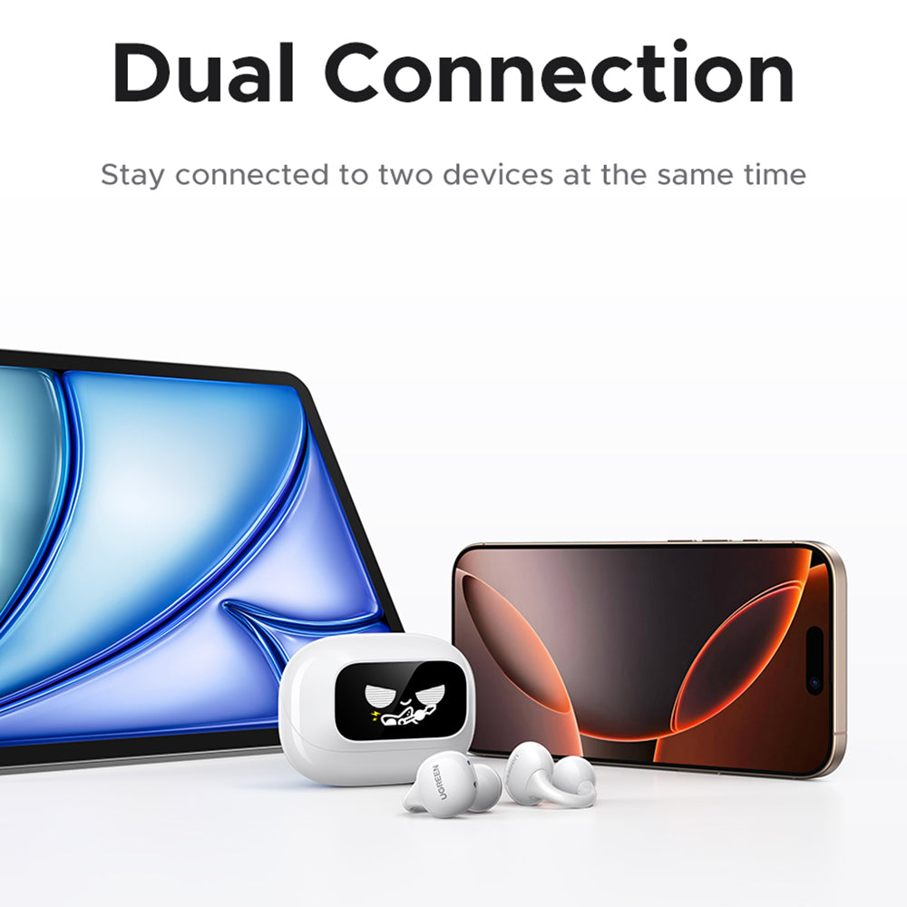 Handsfree Bluetooth UGREEN S6 ClipBuds Magic WS208, TWS, Fehér
