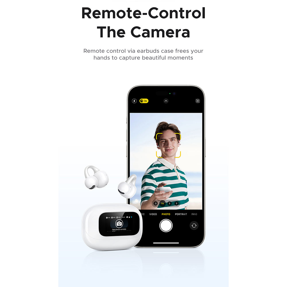 Handsfree Bluetooth UGREEN S6 ClipBuds Magic WS208, TWS, Fehér
