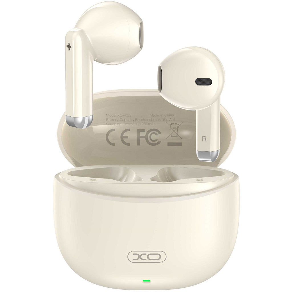 Bluetooth kihangosító XO Design X33, TWS, bézs színű 