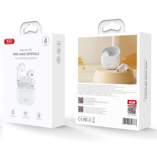 Handsfree Bluetooth XO Design X33, TWS, Fehér