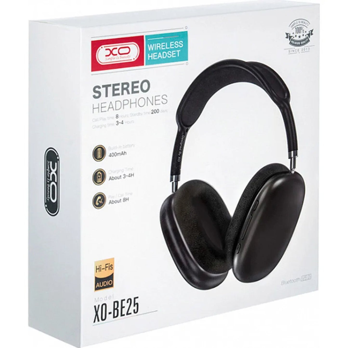 Handsfree Bluetooth XO Design BE25, A2DP, Fekete