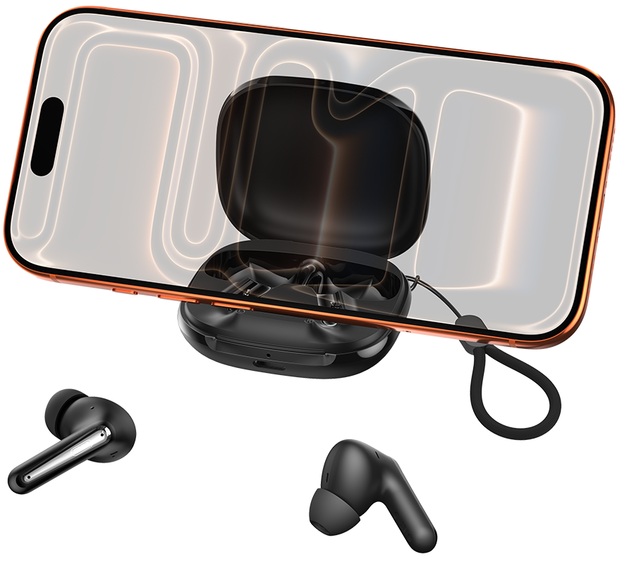 Bluetooth kihangosító XO Design G53, TWS, ANC, Fekete