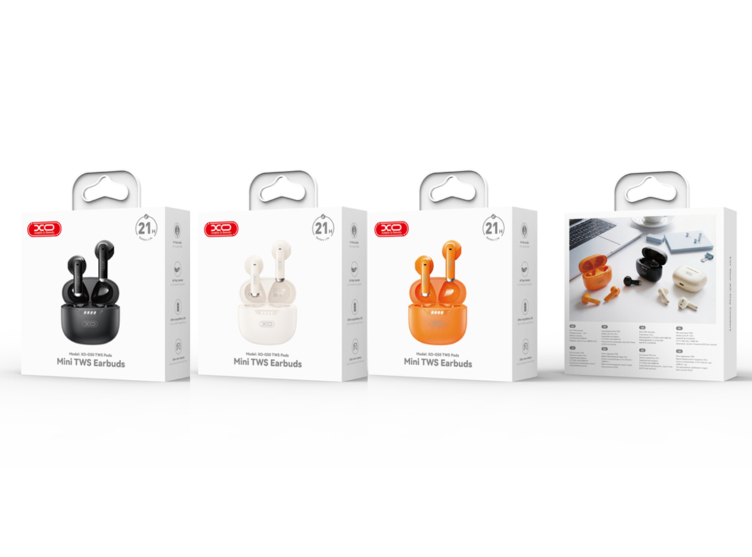 Bluetooth kihangosító XO Design G50, TWS, bézs