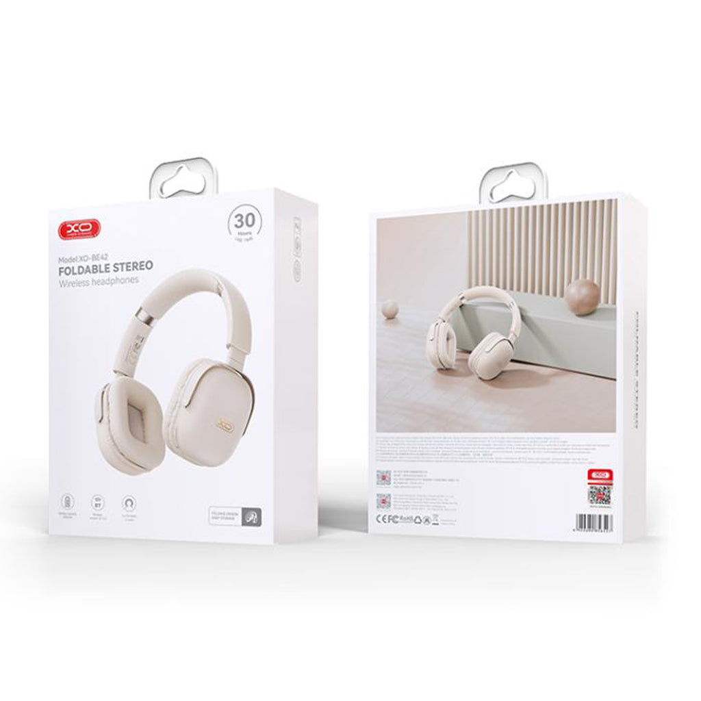 Handsfree Bluetooth XO Design BE42, A2DP, Beige