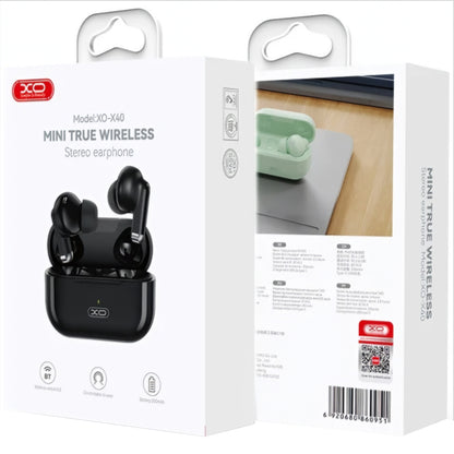 Handsfree Bluetooth XO Design X40, TWS, Fekete