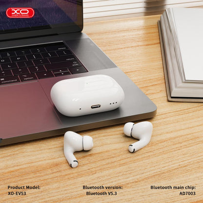 Handsfree Bluetooth XO Design EV53, TWS, ANC, Fehér