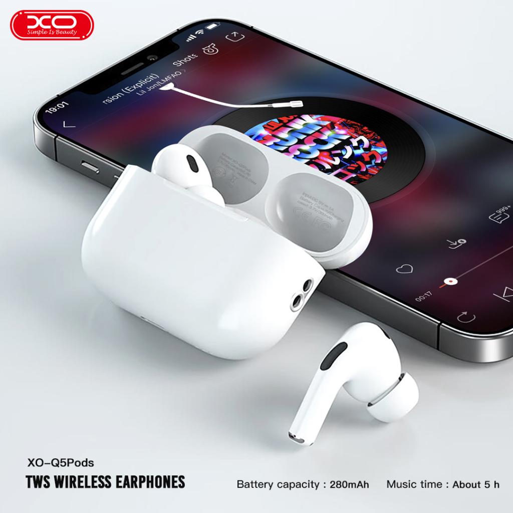 Handsfree Bluetooth XO Design Q5 Pods, TWS, Fehér