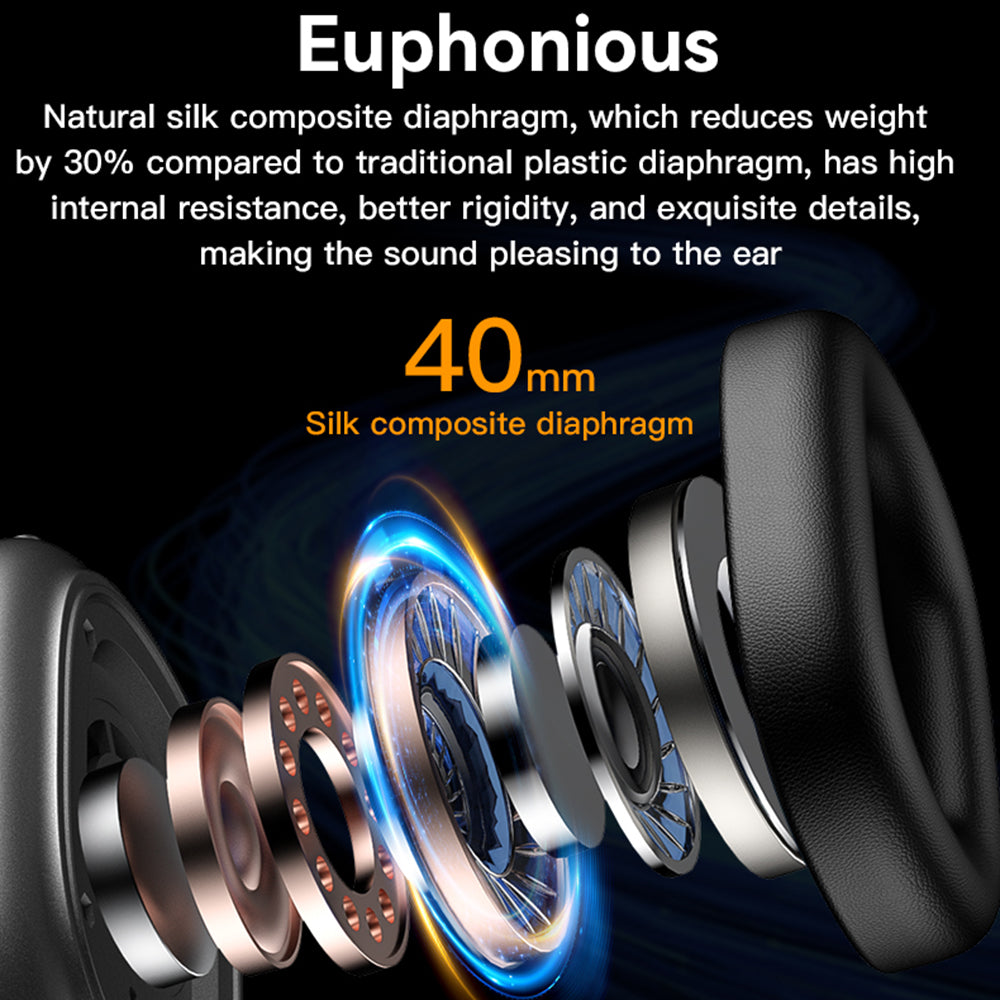 Handsfree Bluetooth Yesido EP05, A2DP, ANC, Fekete