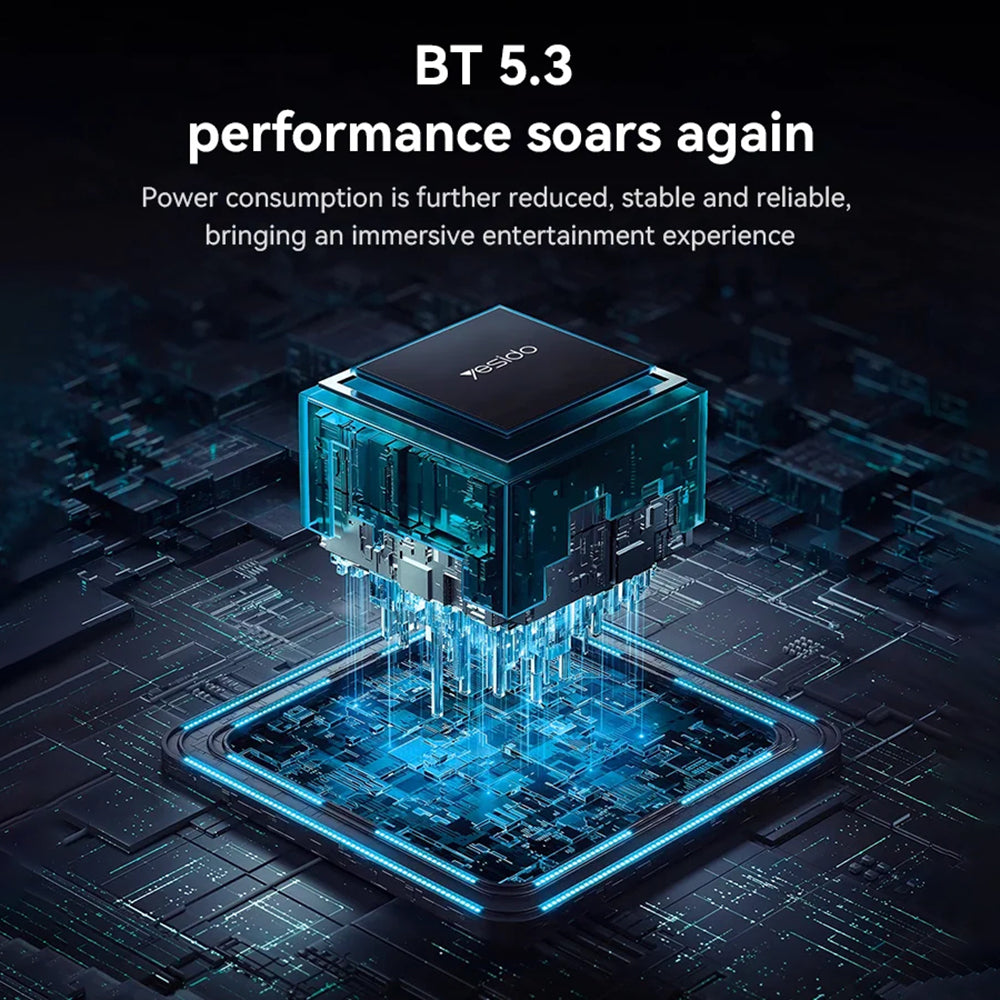 Handsfree Bluetooth Yesido EP08, A2DP, ANC, Fekete