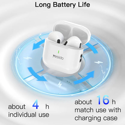 Handsfree Bluetooth Yesido TWS17, TWS, Fehér