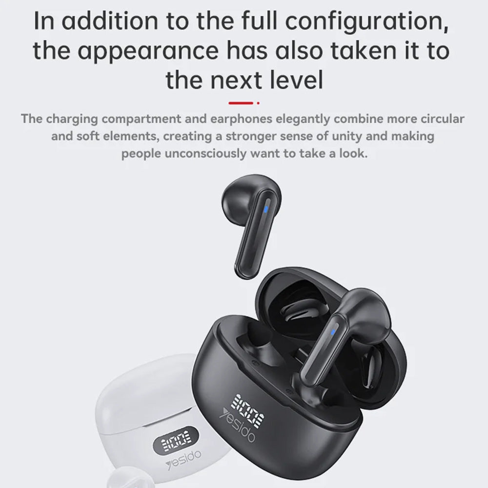 Handsfree Bluetooth Yesido TWS19, TWS, Fekete