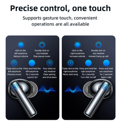 Handsfree Bluetooth Yesido TWS23, TWS, ANC, Fekete