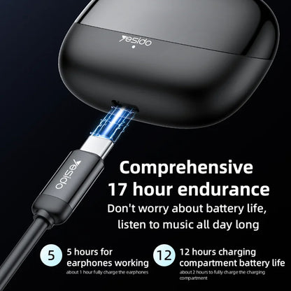 Handsfree Bluetooth Yesido TWS26, TWS, Fekete