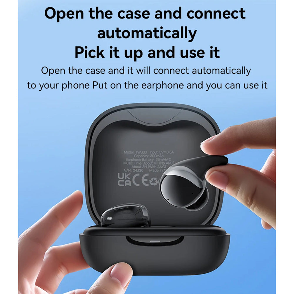 Handsfree Bluetooth Yesido TWS30, TWS, ANC, Fekete