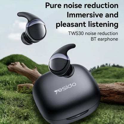Handsfree Bluetooth Yesido TWS30, TWS, ANC, Fekete