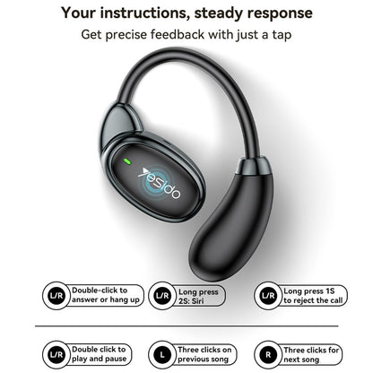 Handsfree Bluetooth Yesido YSP19 BL, TWS, Fekete