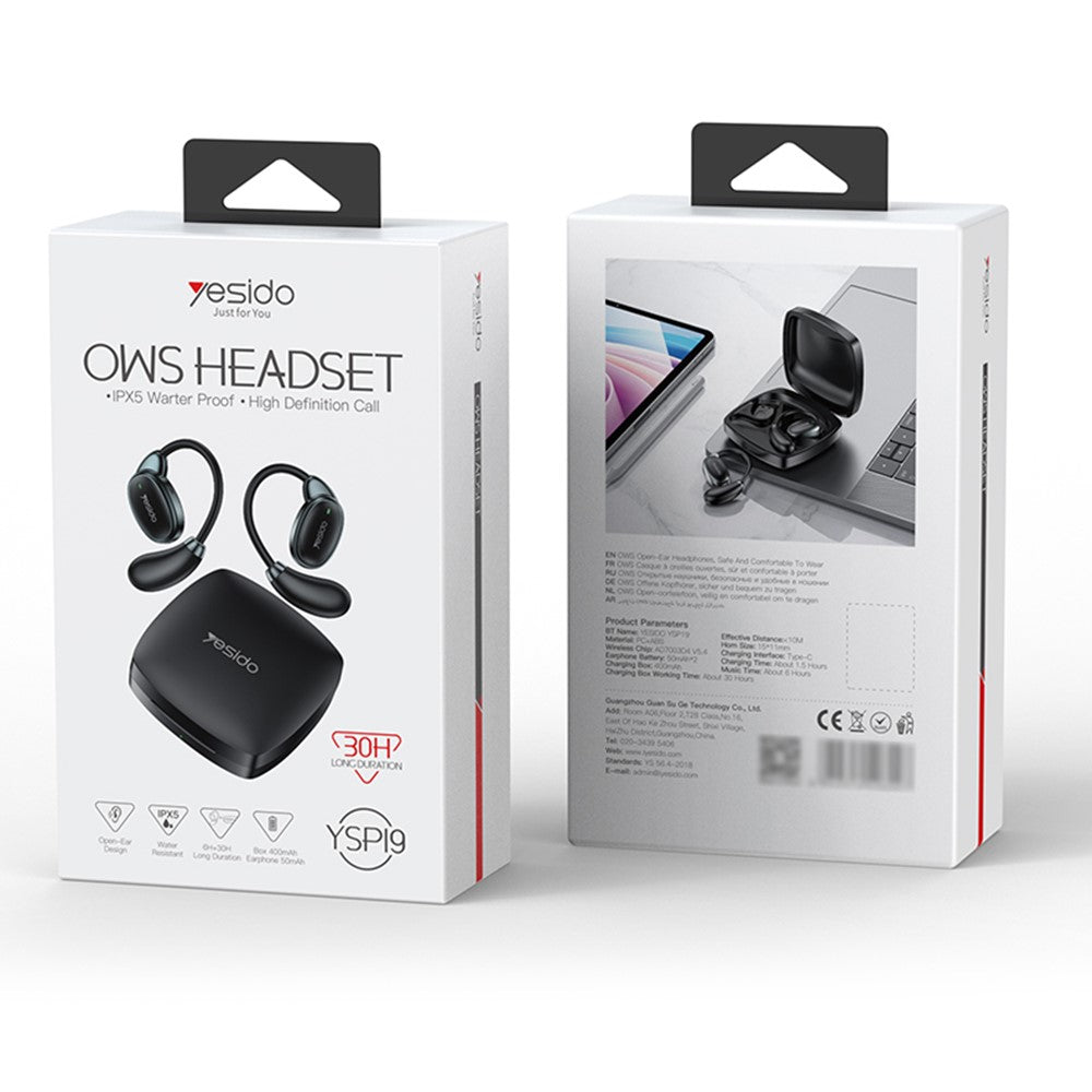 Handsfree Bluetooth Yesido YSP19 BL, TWS, Fekete