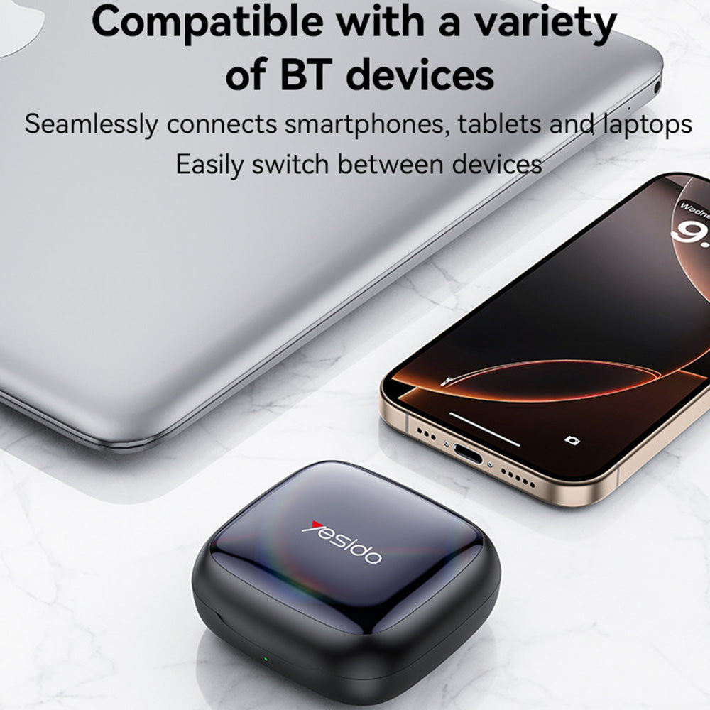 Handsfree Bluetooth Yesido YSP24, TWS, Fekete